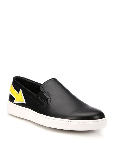 prada stretch slip on sneakers|prada slip on sneakers men.